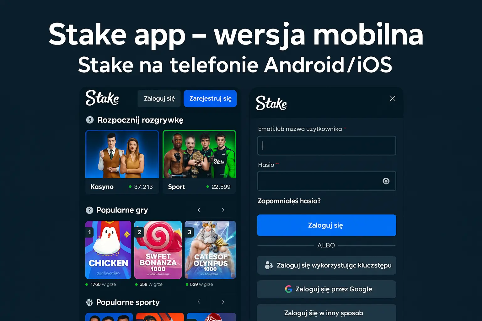 Stake Casino – App i Wersja Mobilna (Android/iOS)
